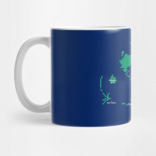 Pixelated Final Fantasy 10 World Map Mug